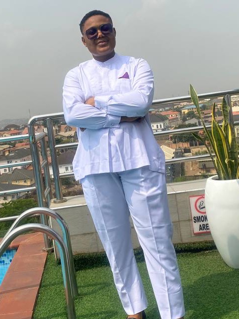 Chiamaka Mushinwa, Technical Product Manager at GrowNowNow, standing on a rooftop terrace