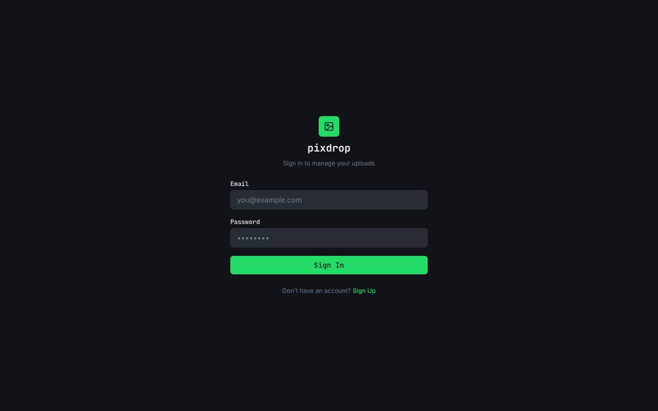 Screenshot of Pix Drop